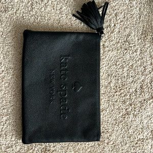 Black Kate Spade Clutch with Tassel
